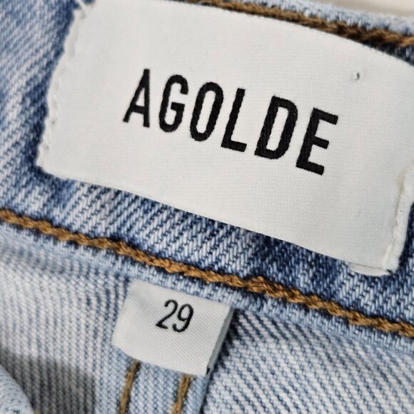 Agolde Sustainable Harper Straight Leg Denim Jeans Size 29 Eco Conscious - Picture 7 of 14